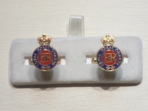 Royal Horse Guards enamelled cufflinks - Click Image to Close